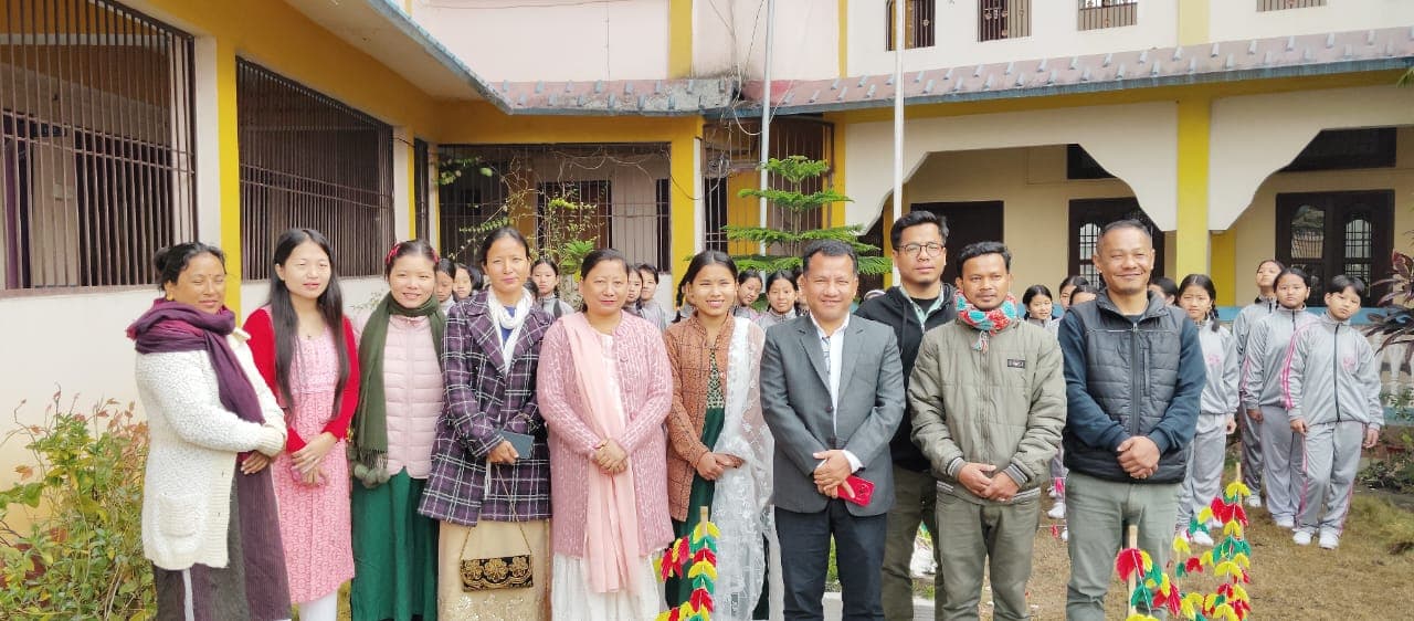 Teachers and students at Iman Memorial Girls Academy